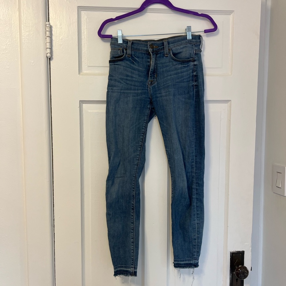 Hudson Raw Hem Skinny Jeans